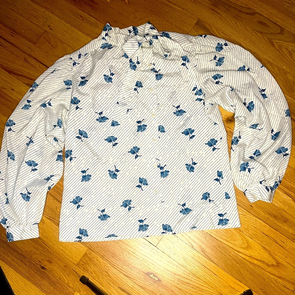 Vintage Floral paN-her Blouse